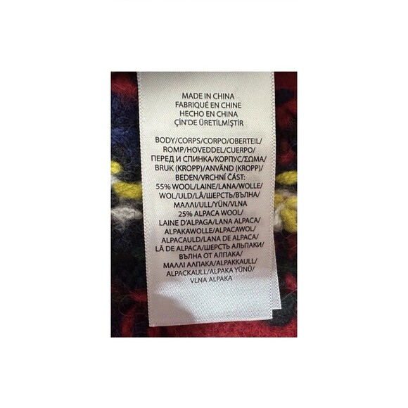 Polo Ralph Lauren Men's Plaid Wool-Blend Sweater Red SZ. S NWT$398 - Picture 6 of 14